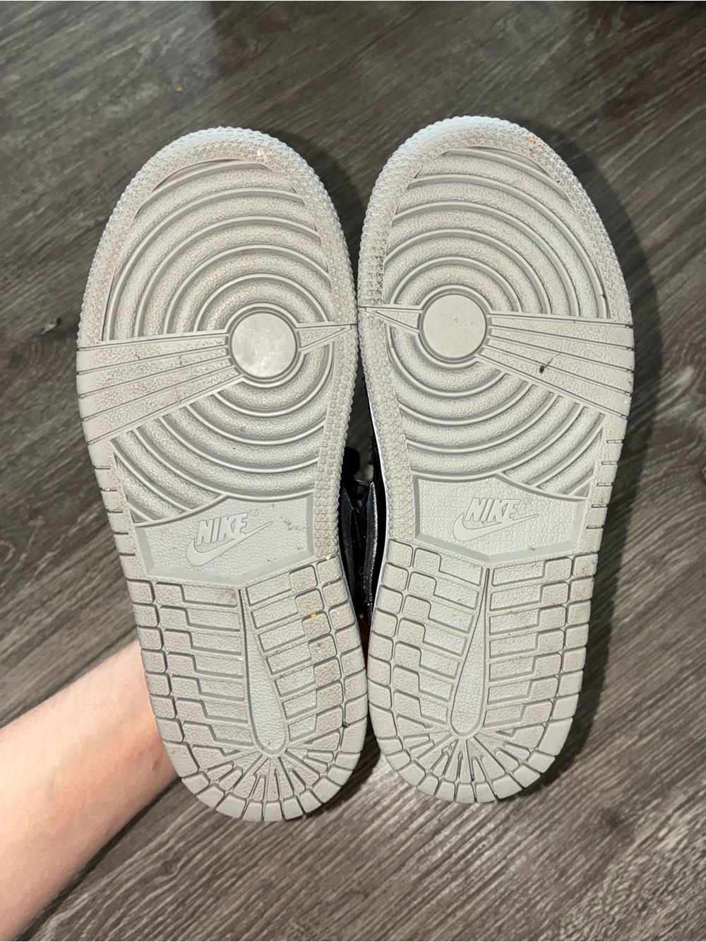 Nike Kids Black and Silver Mid-Top Sneakers - Picture 6 of 6